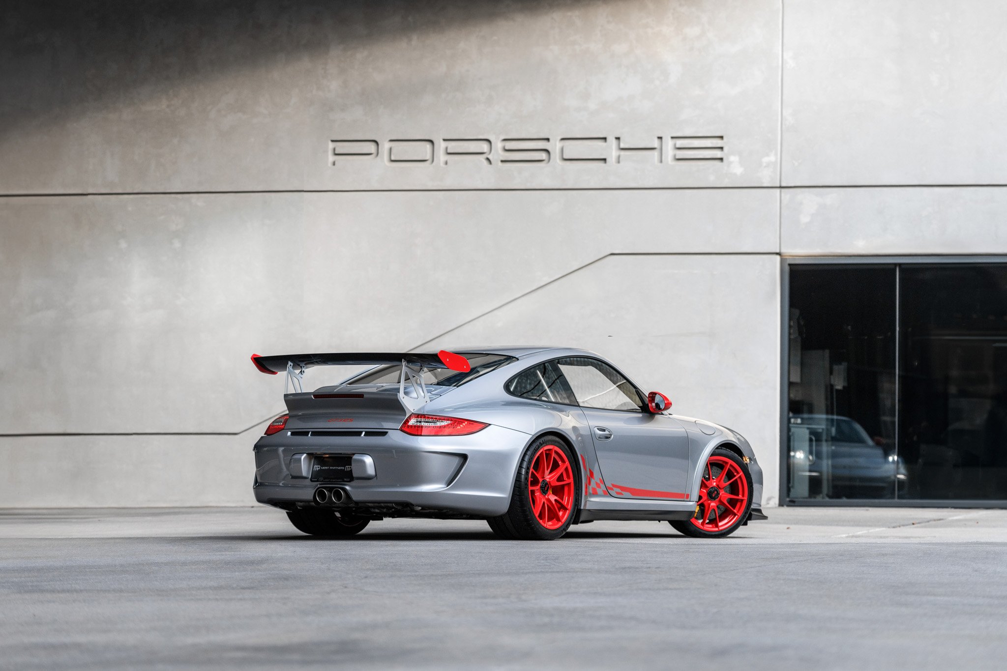 2010 porsche gt3rs in gt silver metallic