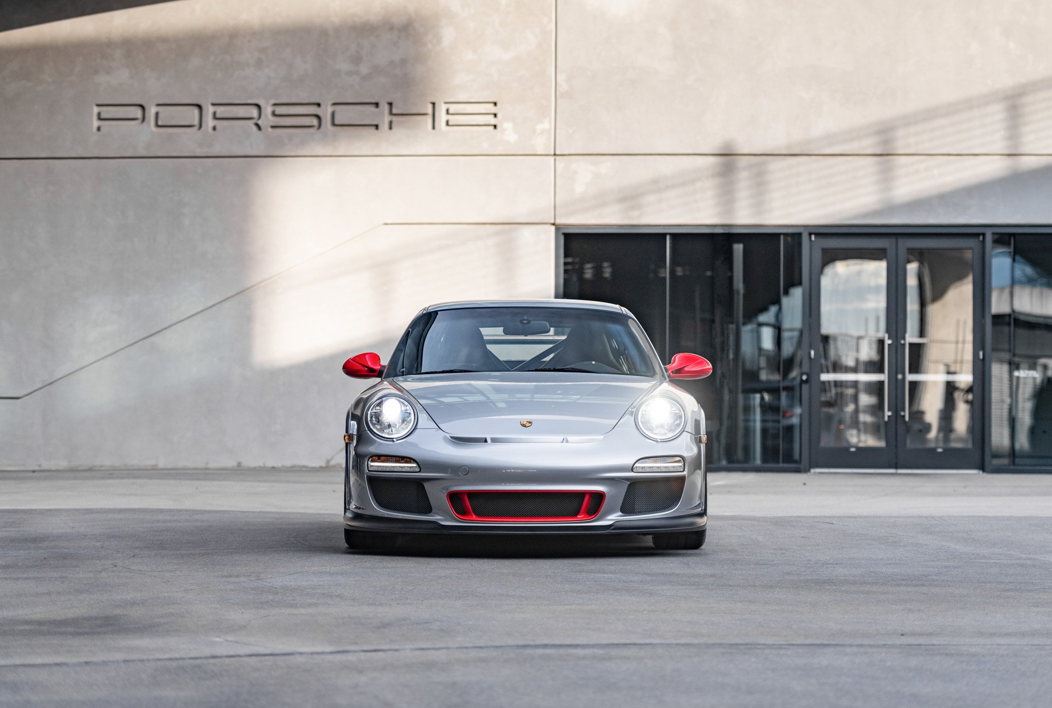 2010 porsche gt3rs in gt silver metallic