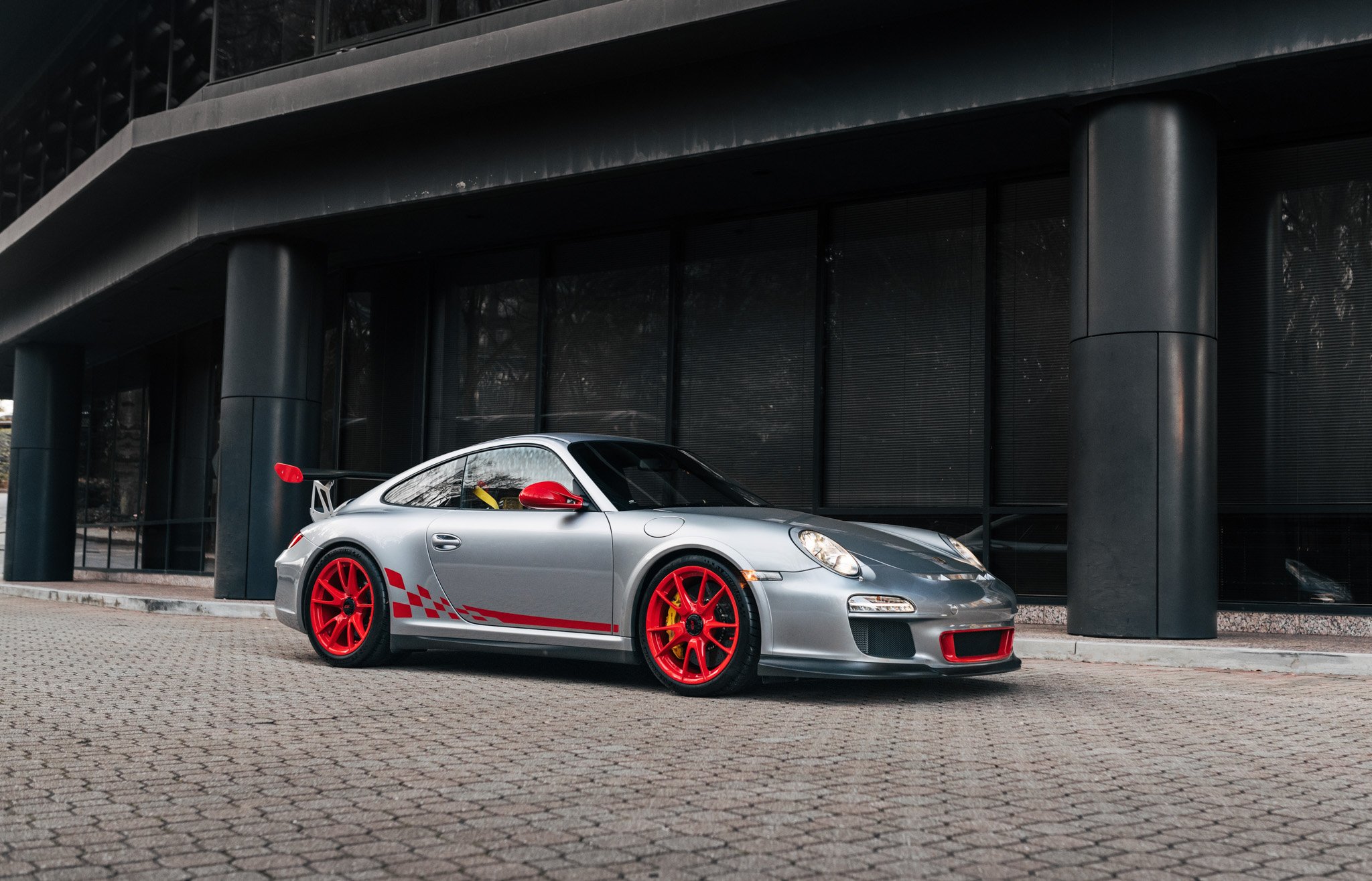 2010 porsche gt3rs in gt silver metallic